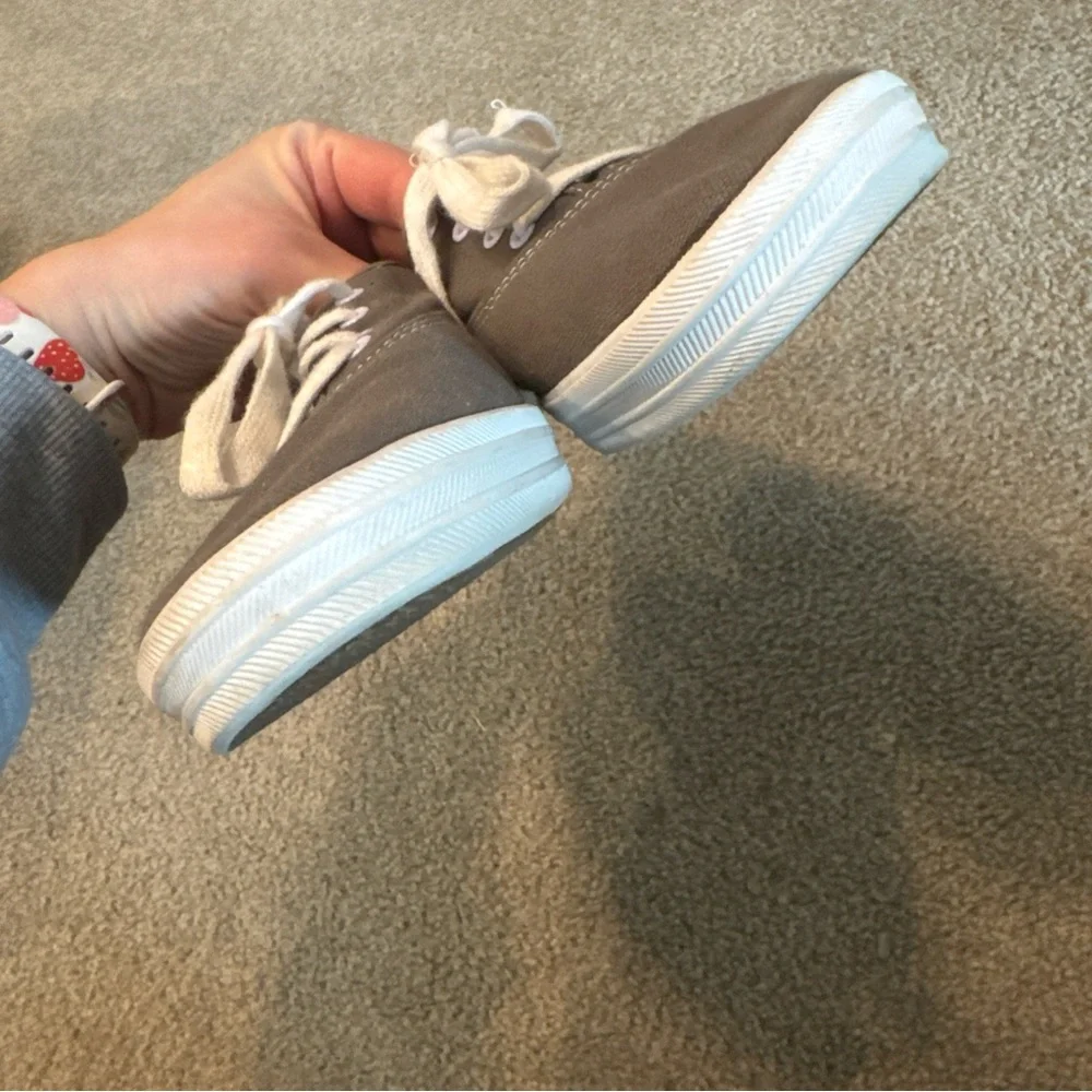 Keds Champion Originals Lace Up Sneakers Women's Sz 10 Gray Canvas Low Shoes